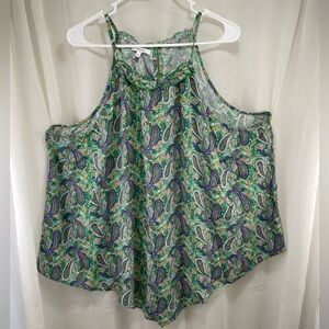 MAURICES PAISLEY SLEEVELESS BLOUSE